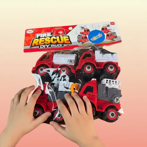 DIY Fire Rescue Truck For Kids