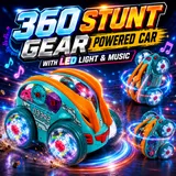 360 Stunt Gear Powered Car with Led Light & Music (YJ388-68)