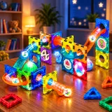 Lighting Castle Magnetic Building Blocks for Kids (E134)