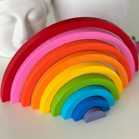 Wooden Rainbow Building Blocks | 2025-2
