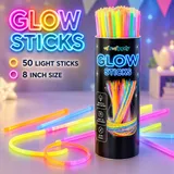 Colorful Glowing Straw Sticks 50 Pcs (GSS10)