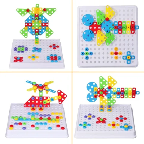 Creative Drilling Toy Set With Screwdriver Tool Playset (144 pcs | 9912A83)