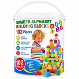 102 Pcs Number & Alphabet Building Blocks | 2025-6