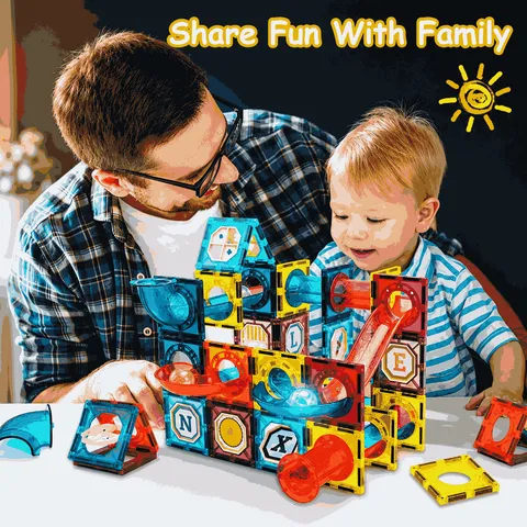 Magnetic Pipeline Building Blocks for Kids