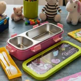 Kids Printed Stainless Steel Lunch Box (Random Design) (029-20)