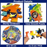 128 Pcs Shaped Jigsaw Puzzle for Kids (Random | AK2121)