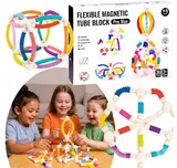 Flexible Magnetic Tube Building Blocks - 36pcs (158-40)