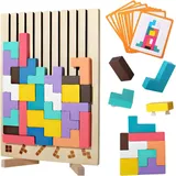 Wooden Educational & Colorful Geometric Versatile Blocks (YHM-89)