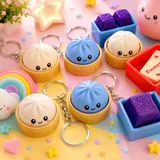 LED Flashing Mini Dumpling Keychain (DS)