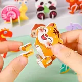 Wooden 3D Animal Puzzles Toys For Kids (Random Design) (2025-33)