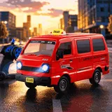 Remote Control Taxi Van for Kids (3688-G169A)