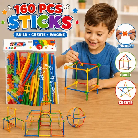 Super Bamboo Sticks, Building Block Sticks For Kids