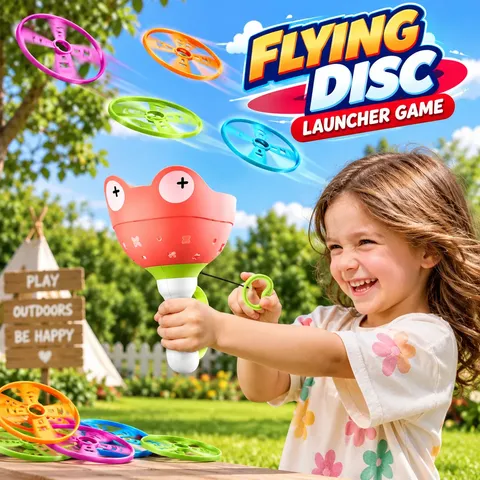 Kids Flying Disc Launcher Game (210Y)