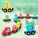 Wooden Digital Number Train Toy Set (BTE-029)