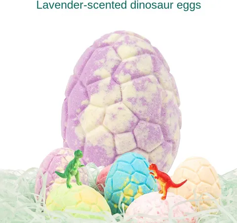Kids Dino Egg Bath Bombs with Surprise Toys Inside  (KL9004)