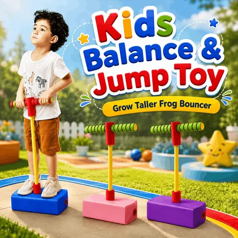 Kids Balance & Jump Toy Grow Taller Frog Bouncer (ENJOY-S)