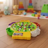 Rotating Fishing Game Toy 24 Fish Set with Music for Kids (6873)