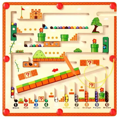 Wooden Magnetic Maze Beads Board For Kids | 2025-3