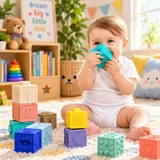 Large Soft teethers Building Blocks Numbers and Shapes For Kids (8850-12)