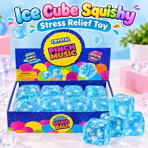 Ice Cube Squishy Stress Relief Toy (Random Colors| JSB)