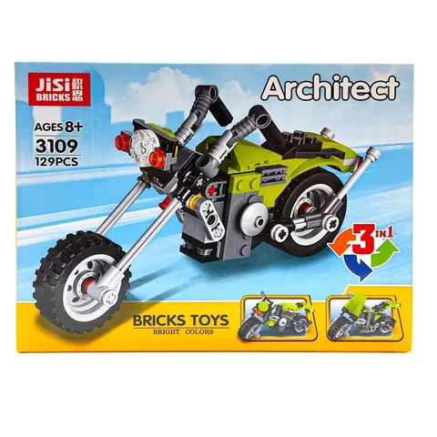 Architect Highway Cruiser 3-in-1 Building Blocks Toy – (129 Pieces | 3109)