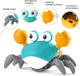 Electric Crawling Crab Toy With Lights & Music for Kids (QC-1Y)