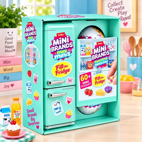 Mini Refrigerator Toy Set For Kids
