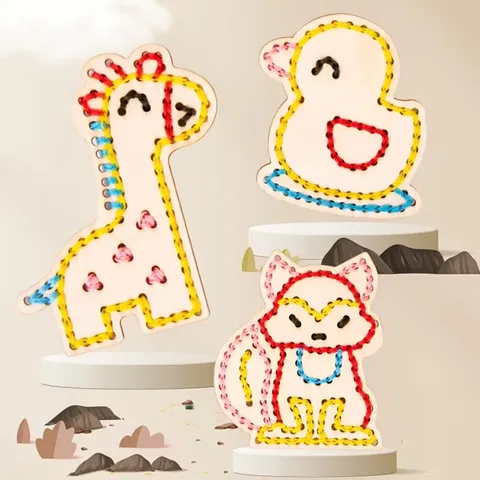 DIY Wooden Animal Cross Stitch Embroidery Kit (2025-29)