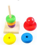 Wooden Stacking Rainbow Tower For Kids (2025-58)