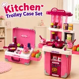Kitchen Trolley Case Set Pretend Play for Kids (008-601A)
