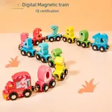 Wooden Digital Number Train Toy Set (BTE-029)