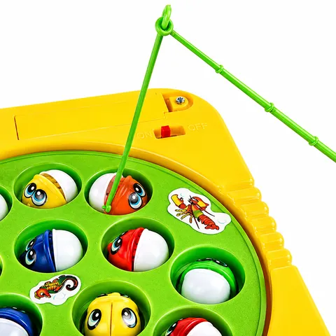Battery-Operated Rotating Fishing Game Toy for Kids & Toddlers ( 15 Fish | AA8249)