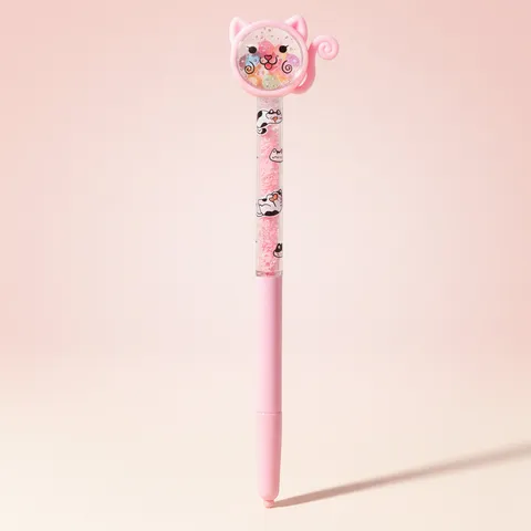Cute Cat Glitter Ballpoint Pen For Kids (1005)