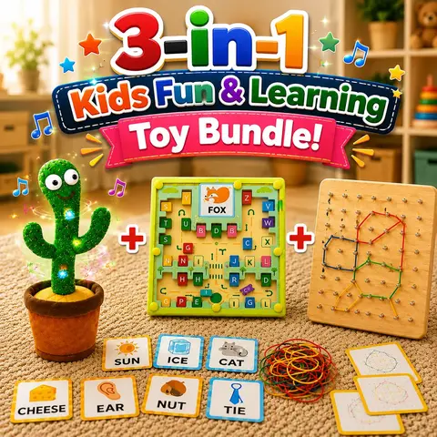 3-in-1 Kids Fun & Learning Toy Bundle (2025-18/2025-28/02)