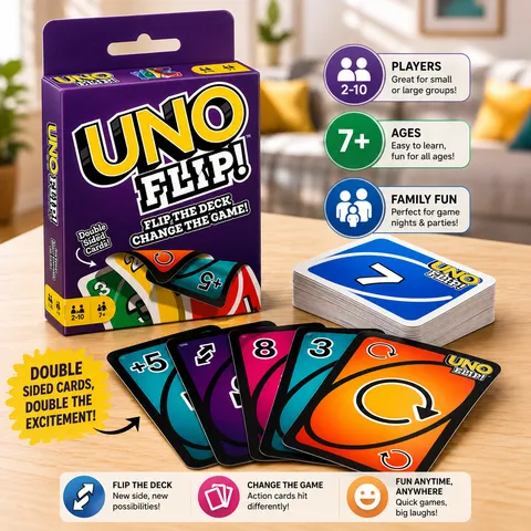UNO Flip Card Game for Family & Friends (03)