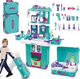 Doctor Trolley Medical Playset – Play Doctor Kit, Pretend Play Hospital Set (008-605A)