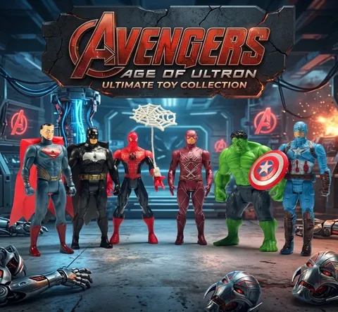 Avengers Age of Ultron 6 Pcs Superhero Action Figure Set (8256D)