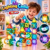 Lighting Castle Magnetic Building Blocks for Kids (E134)