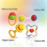 4 Pcs Baby Rattle Set – Colorful Hand Rattle Toys for Newborn & Infants (K225D22)