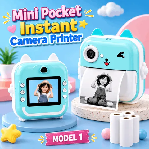 Mini Pocket Instant Camera Printer