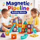 Magnetic Pipeline Building Blocks for Kids