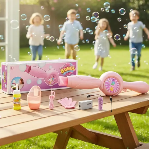 Magic Fog Bubble Wand Colorful Smoke Bubble Machine Toy (991-B-1)