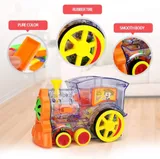 Automatic Domino Brick Laying Toy Train (7012W)