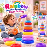 Rainbow Hand Eye Coordination Rings for Kids