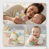 3 in 1 Teether Ball For Babies (1127-1A)