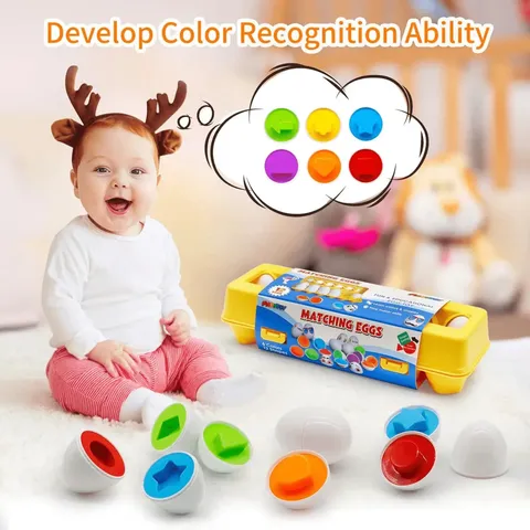 Children's Early Education Multi Shapes & Numbers Eggs Toy (FXB-4)