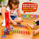Automatic Domino Brick Laying Toy Train (7012W)