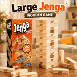 Classic Jenga Wooden Stacking Tower Board Game for Kids & Adults