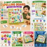 Kids Magnetic Color & Word Maze Wooden Montessori Puzzle (2025-18)