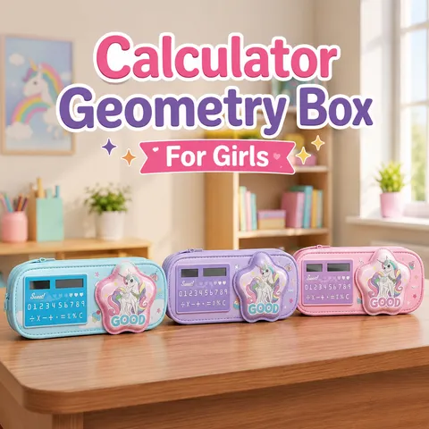 Calculator Geometry Box For Girls (JC-D28066)